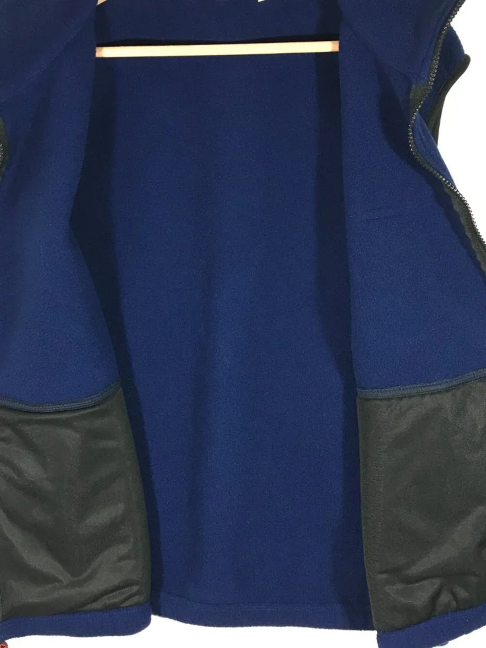 Eddie Bauer Men's Large Blue Full Zip Sleeveless Polartec Vest Jacket